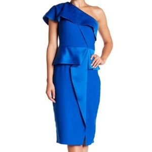 Ted Baker London Off the Shoulder Peplum Dress, 1